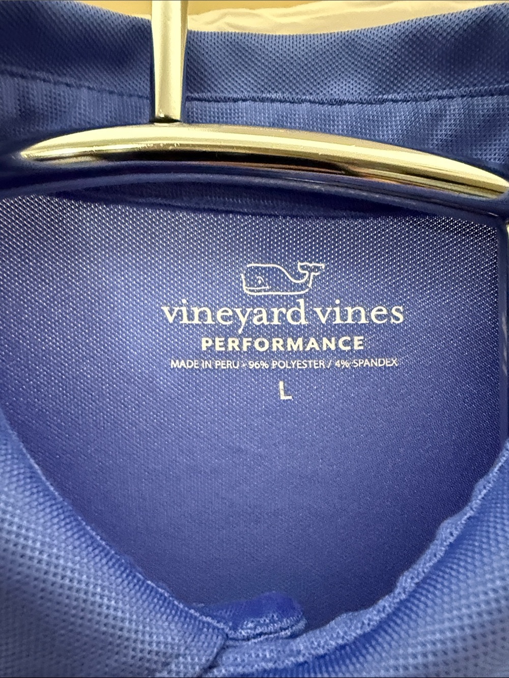 Vineyard Vines Men’s Blue Performance Polo - Picture 2 of 5